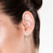 KGK 14K White Gold 0.33cttw Round Diamond hoop Earring - Image 3 of 3