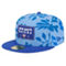 New Era Men's Blue New York Knicks Palm Fronds 2-Tone 59FIFTY Fitted Hat - Image 1 of 4